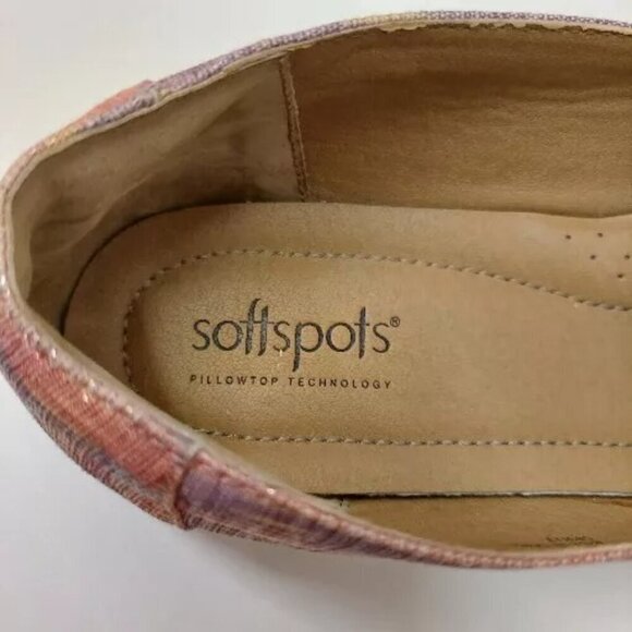 Softspots 9M Shoes Sparkle Textile Upper PillowTop Technology Women Flats Loafer - Picture 6 of 10